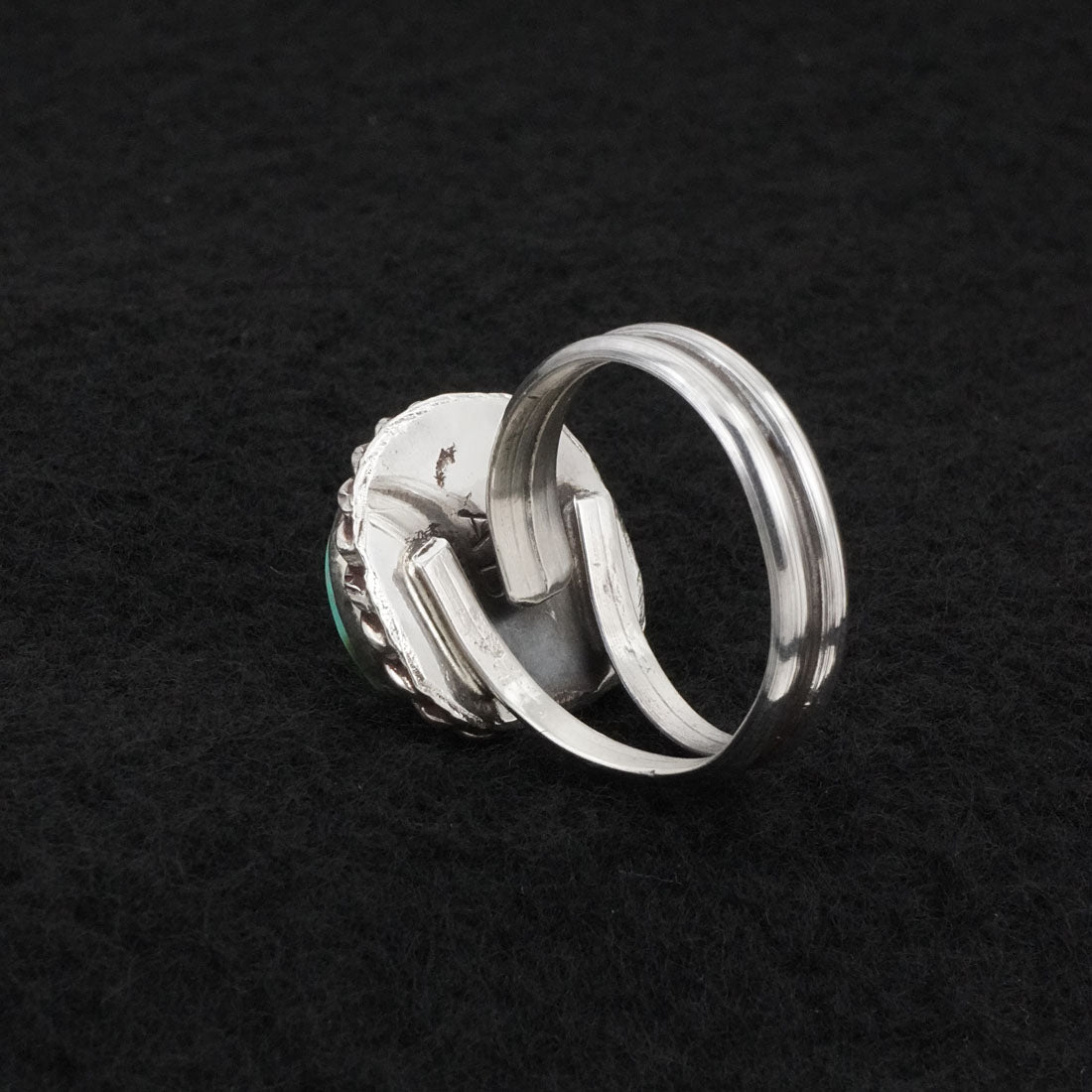Antwone Brown Turquoise & Sterling Silver Ring Size Adj.