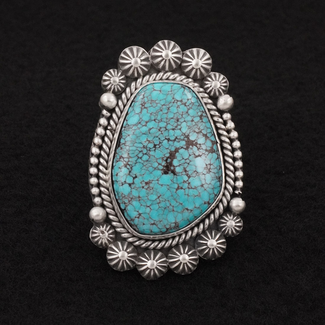 Rosita Calladitto Turquoise & Sterling Silver Ring Size 9