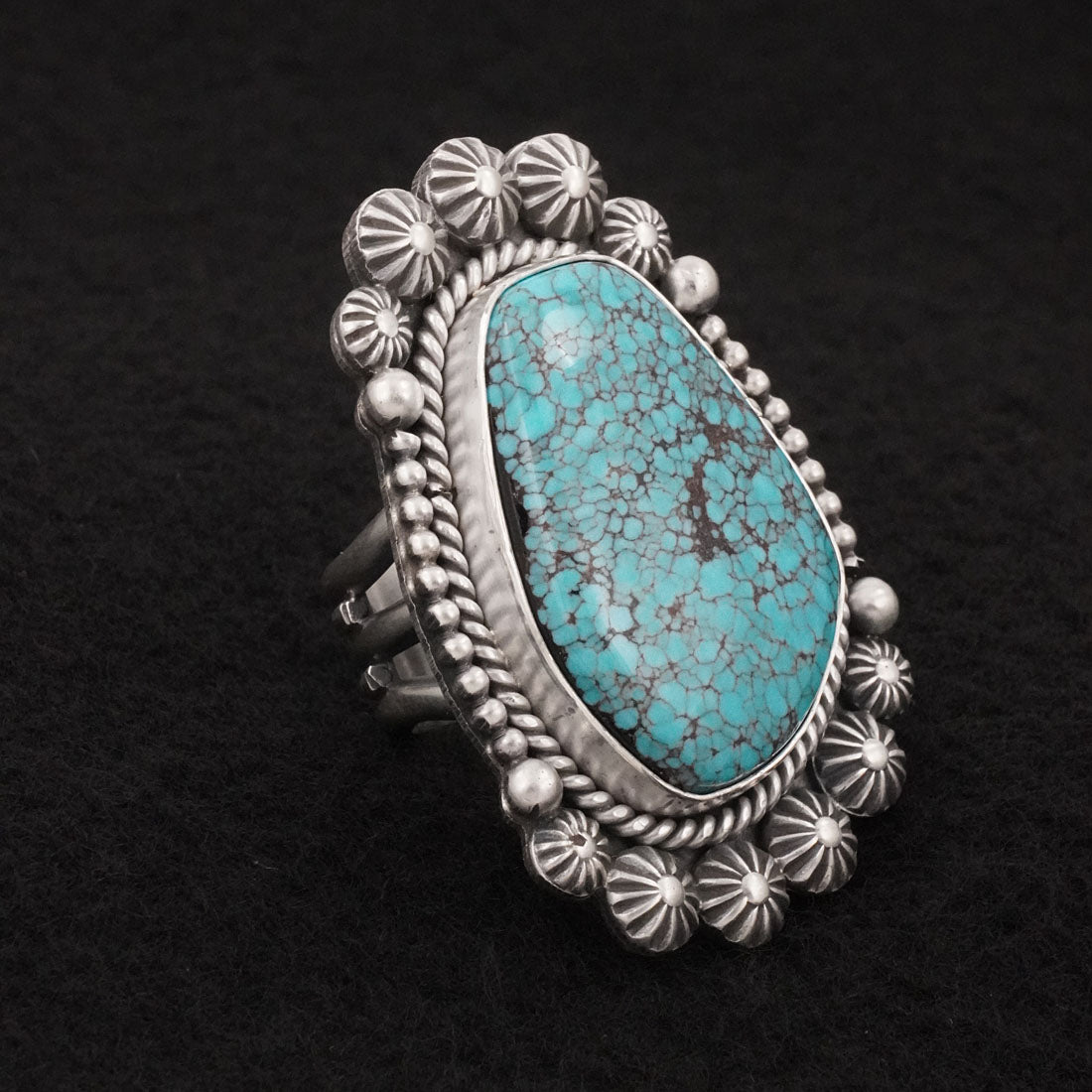 Rosita Calladitto Turquoise & Sterling Silver Ring Size 9