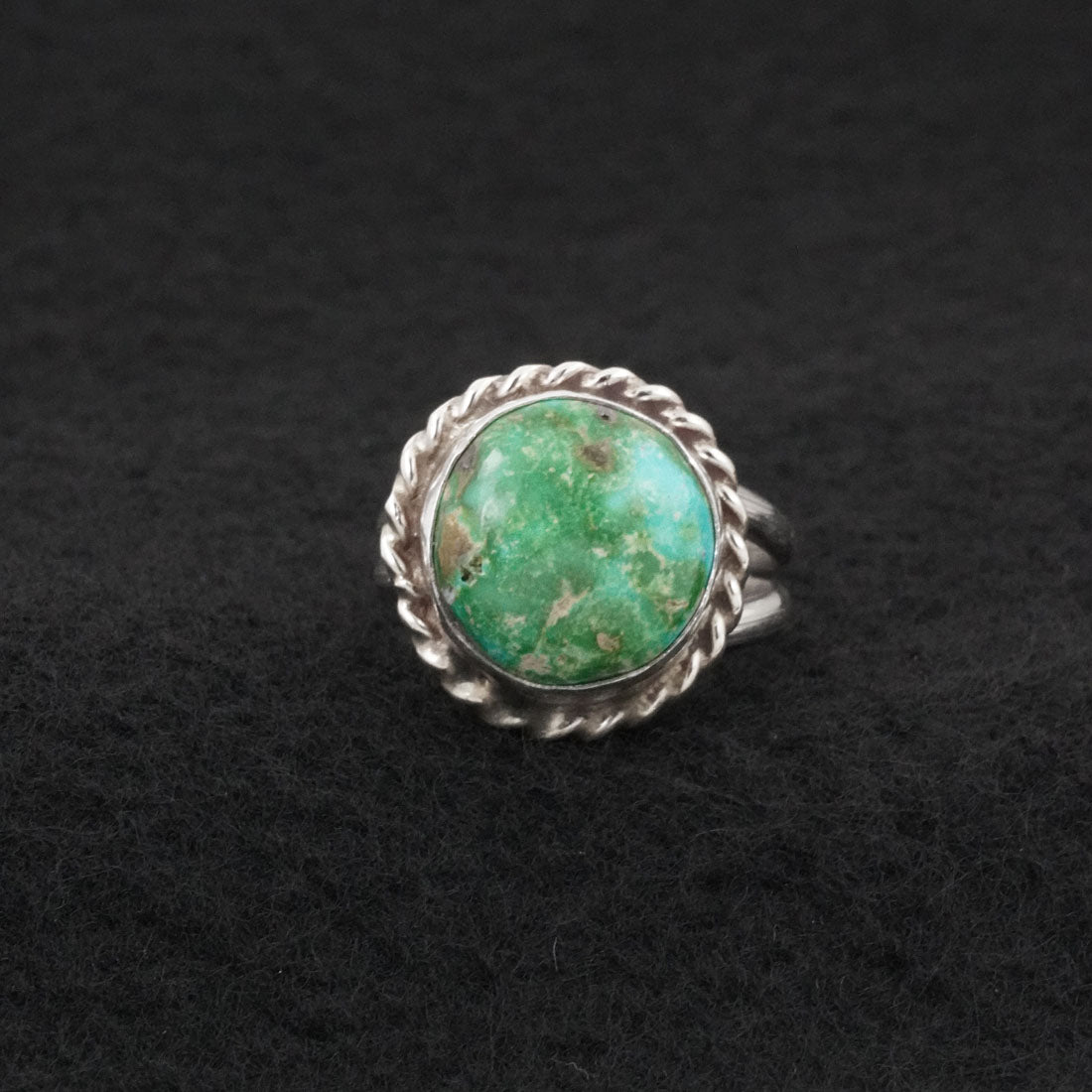 Antwone Brown Turquoise & Sterling Silver Ring Size Adj.