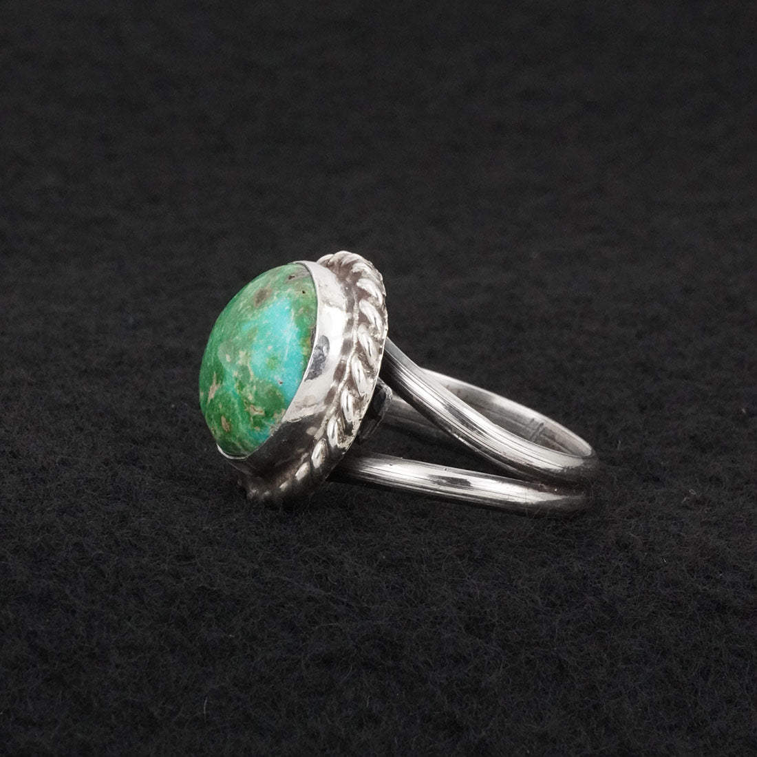 Antwone Brown Turquoise & Sterling Silver Ring Size Adj.