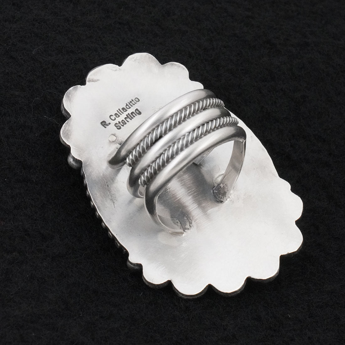 Rosita Calladitto Turquoise & Sterling Silver Ring Size 9
