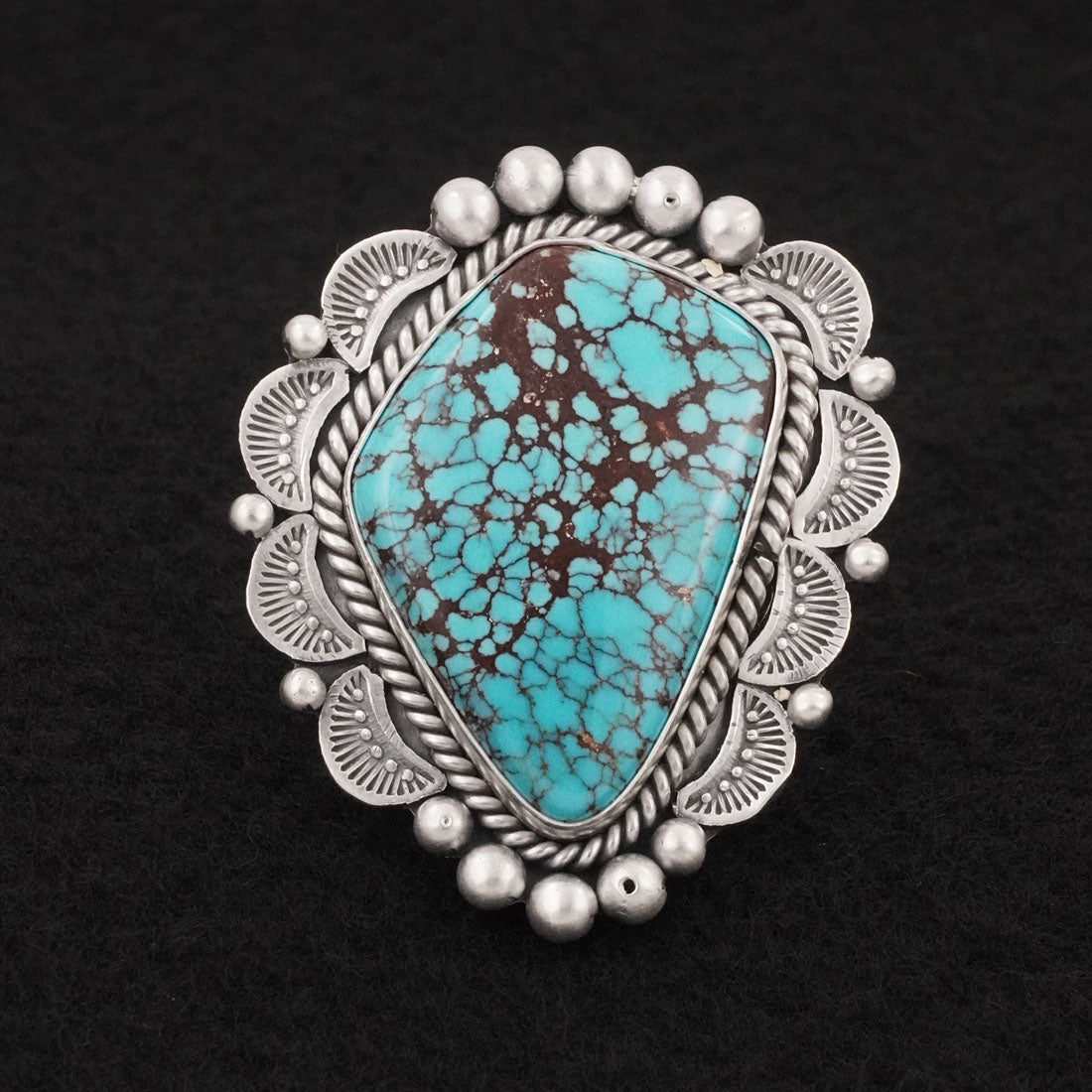 Rosita Calladitto Turquoise & Sterling Silver Ring Size 9.5