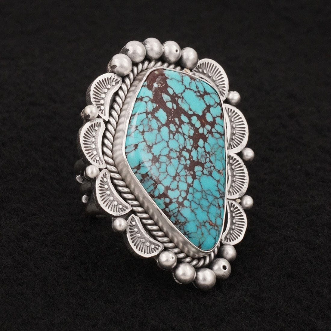 Rosita Calladitto Turquoise & Sterling Silver Ring Size 9.5