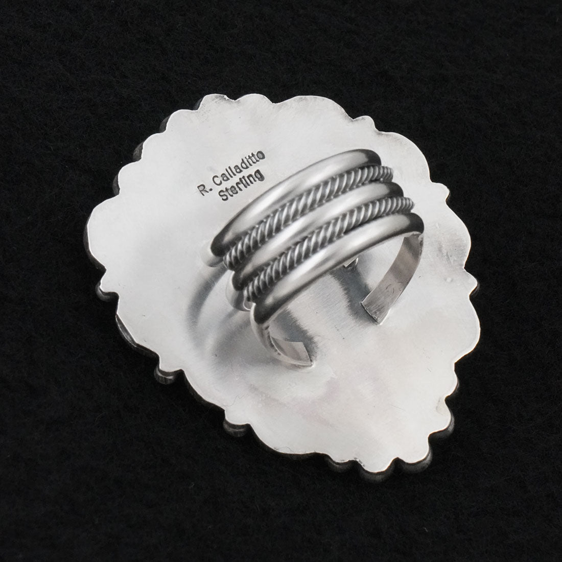 Rosita Calladitto Turquoise & Sterling Silver Ring Size 9.5