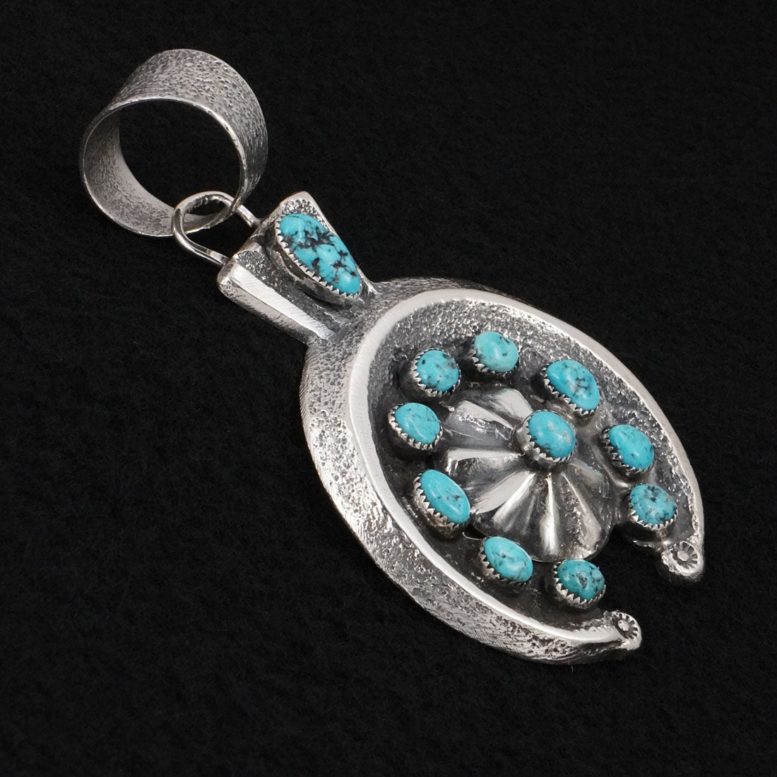 Delbert Arviso Turquoise & Sterling Silver Pendant