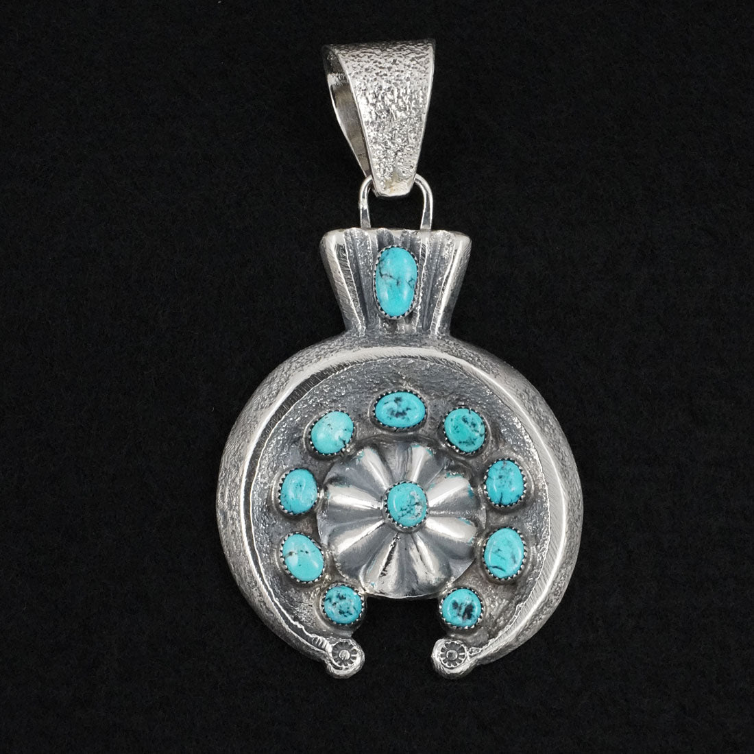 Delbert Arviso Turquoise & Sterling Silver Pendant