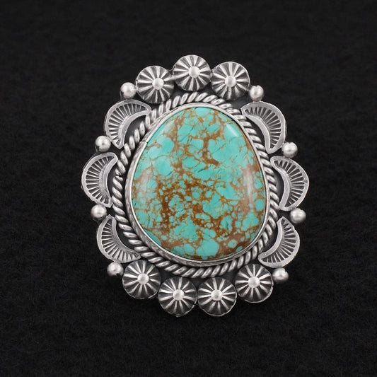 Rosita Calladitto Turquoise & Sterling Silver Ring Size 9