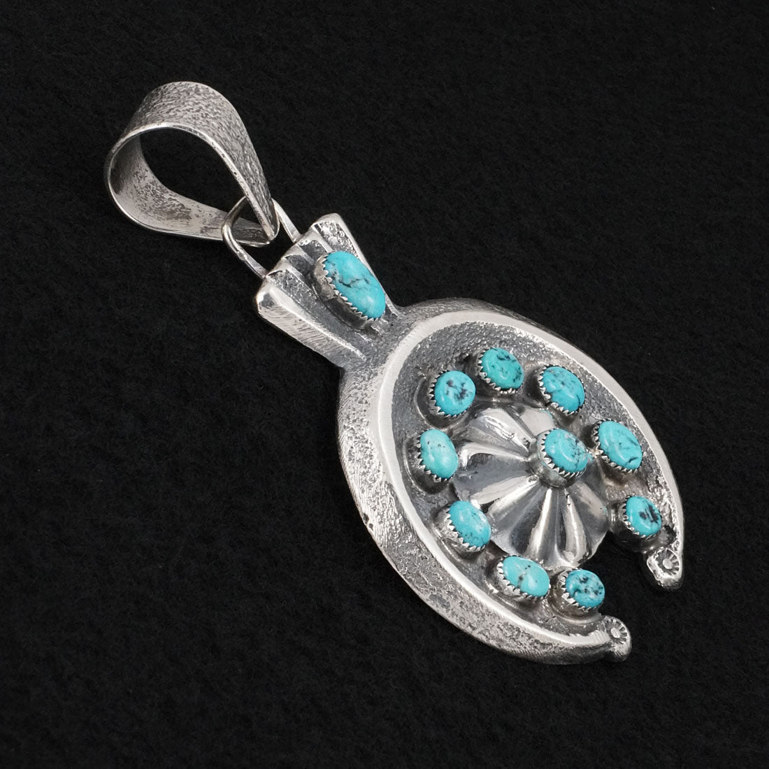 Delbert Arviso Turquoise & Sterling Silver Pendant