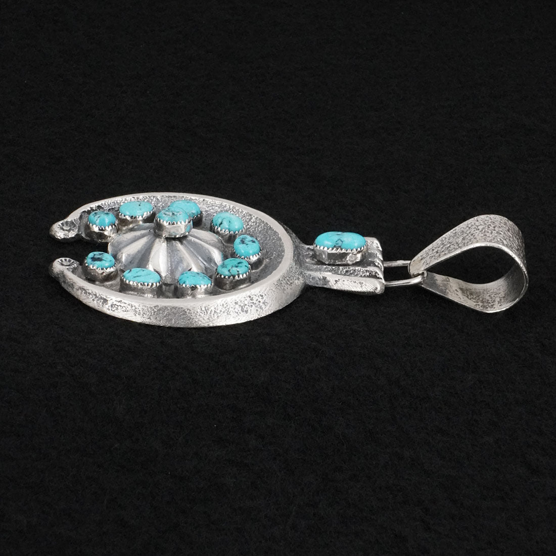 Delbert Arviso Turquoise & Sterling Silver Pendant