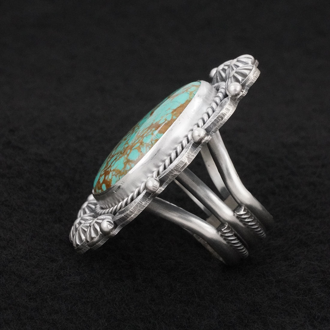 Rosita Calladitto Turquoise & Sterling Silver Ring Size 9