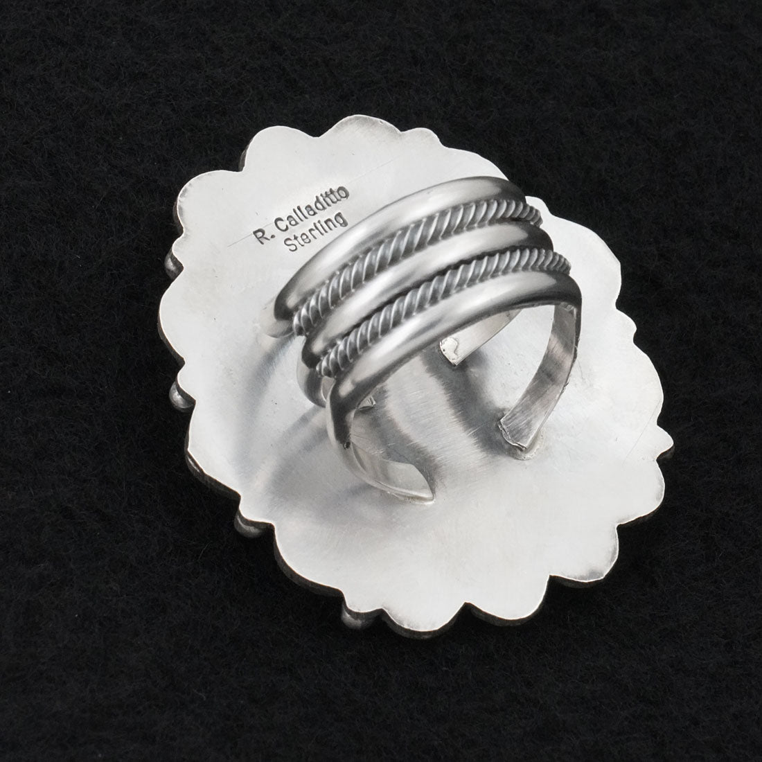 Rosita Calladitto Turquoise & Sterling Silver Ring Size 9