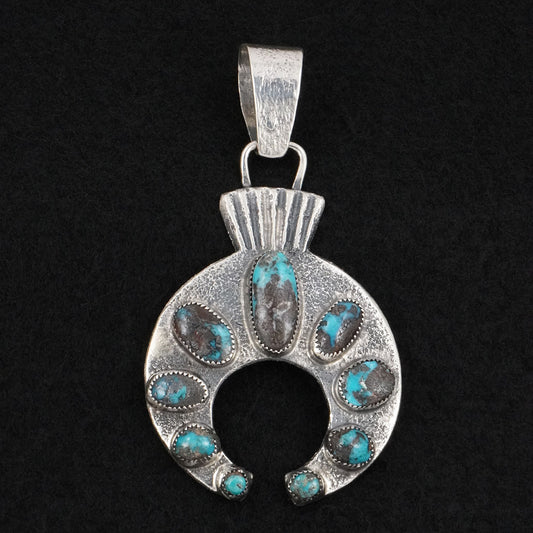 Delbert Arviso Turquoise & Sterling Silver Pendant