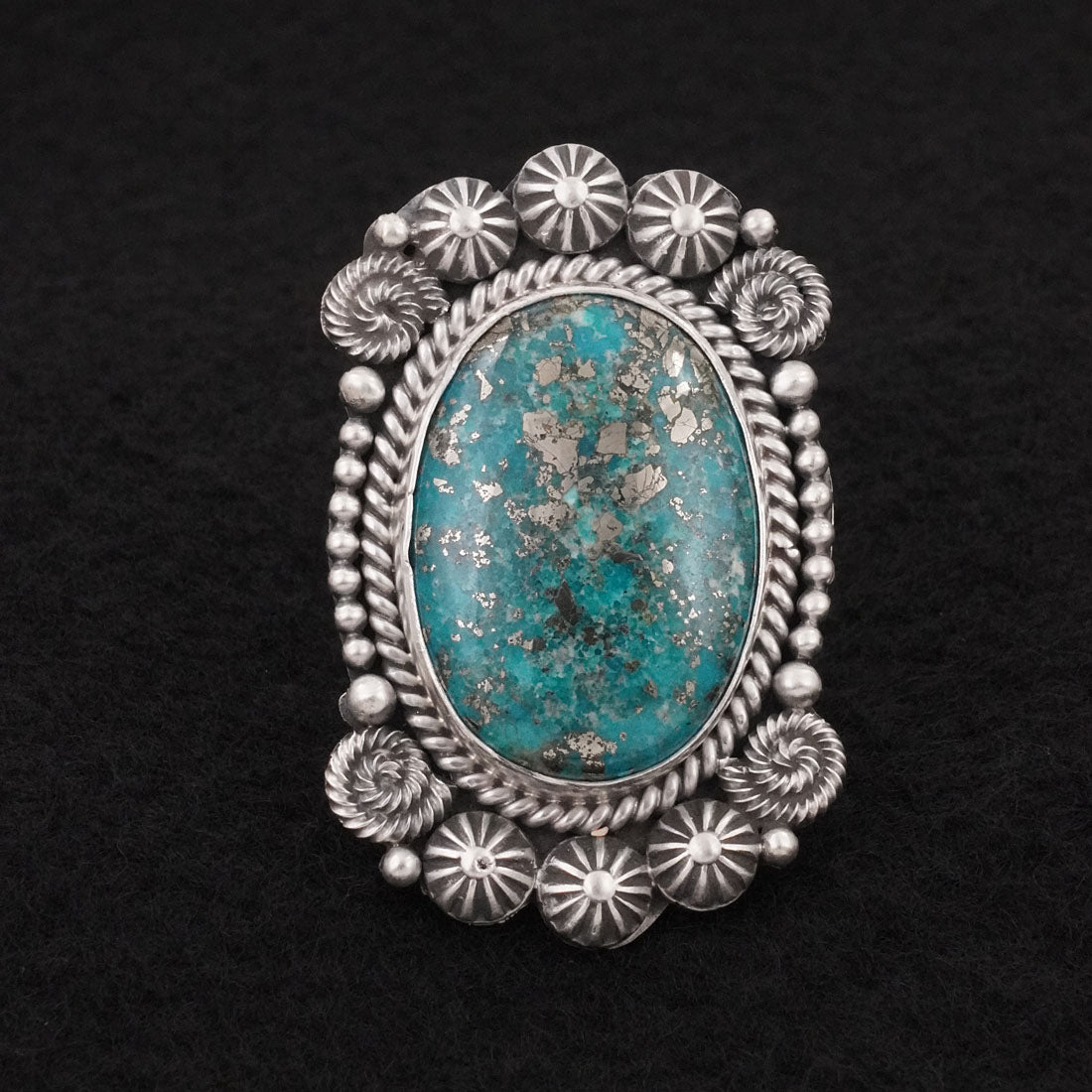 Rosita Calladitto Turquoise & Sterling Silver Ring Size 9
