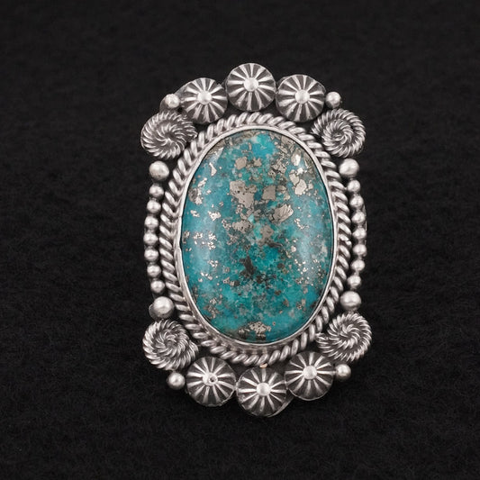 Rosita Calladitto Turquoise & Sterling Silver Ring Size 9