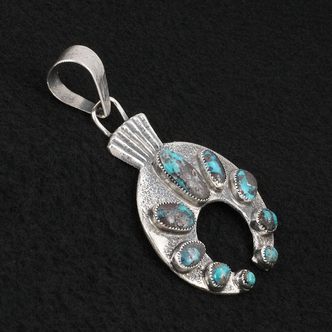 Delbert Arviso Turquoise & Sterling Silver Pendant