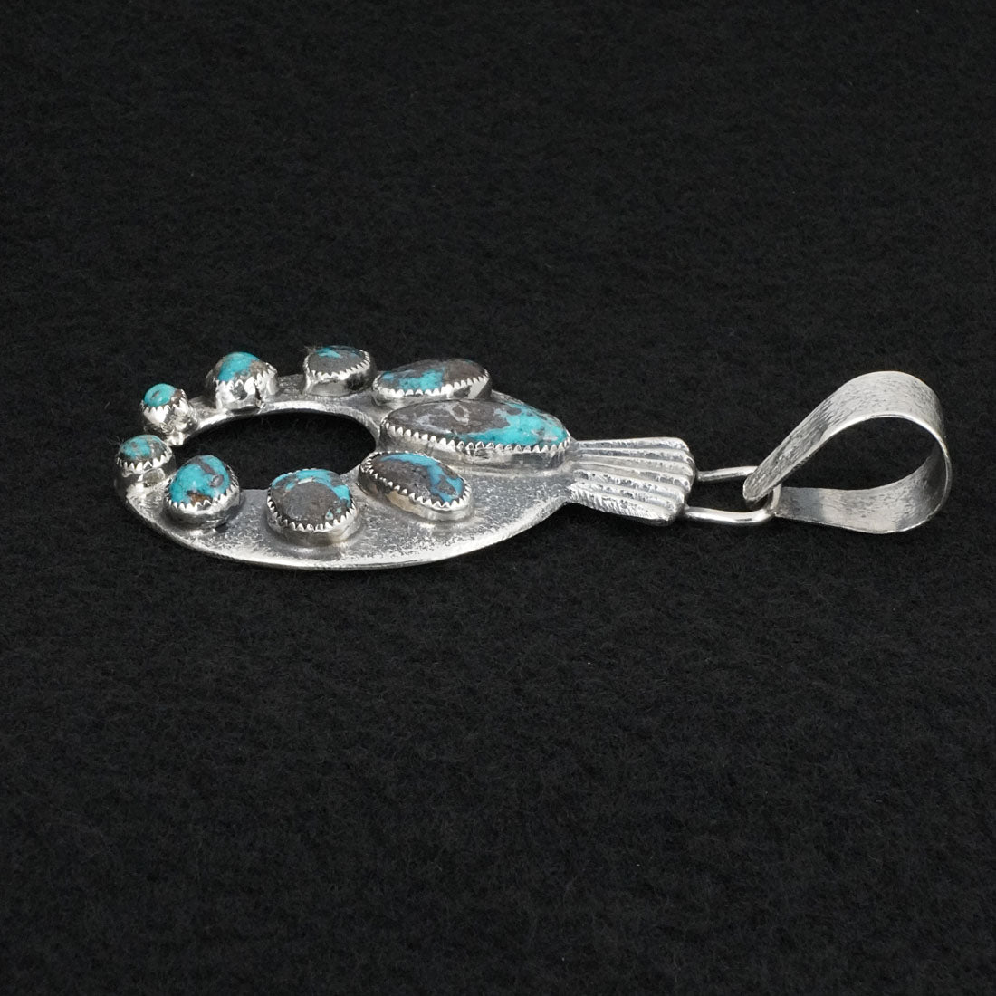 Delbert Arviso Turquoise & Sterling Silver Pendant