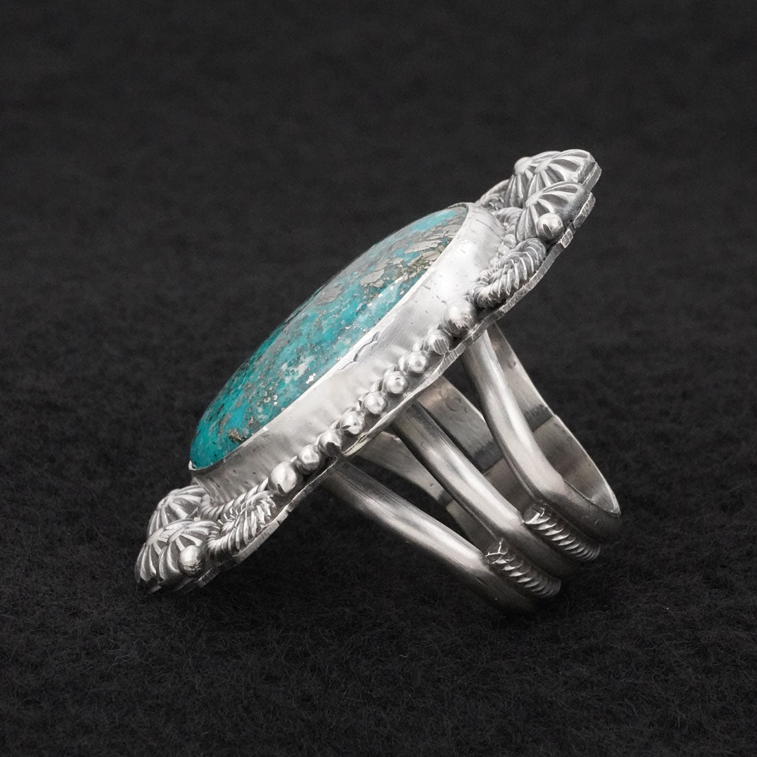 Rosita Calladitto Turquoise & Sterling Silver Ring Size 9
