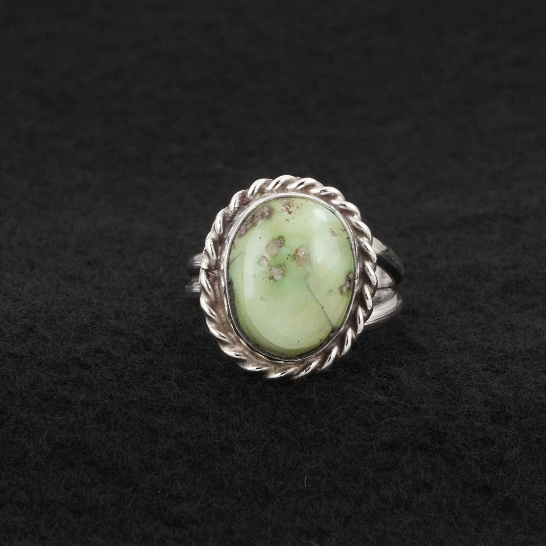 Antwone Brown Turquoise & Sterling Silver Ring Size Adj.