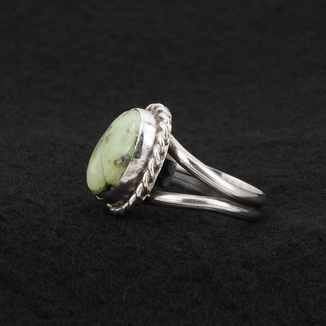 Antwone Brown Turquoise & Sterling Silver Ring Size Adj.