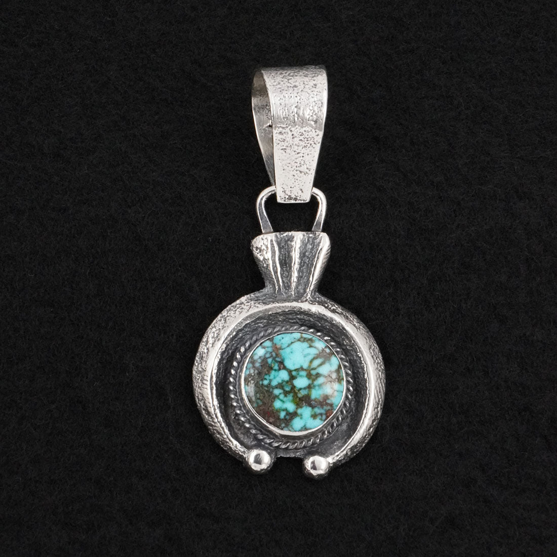 Delbert Arviso Turquoise & Sterling Silver Pendant