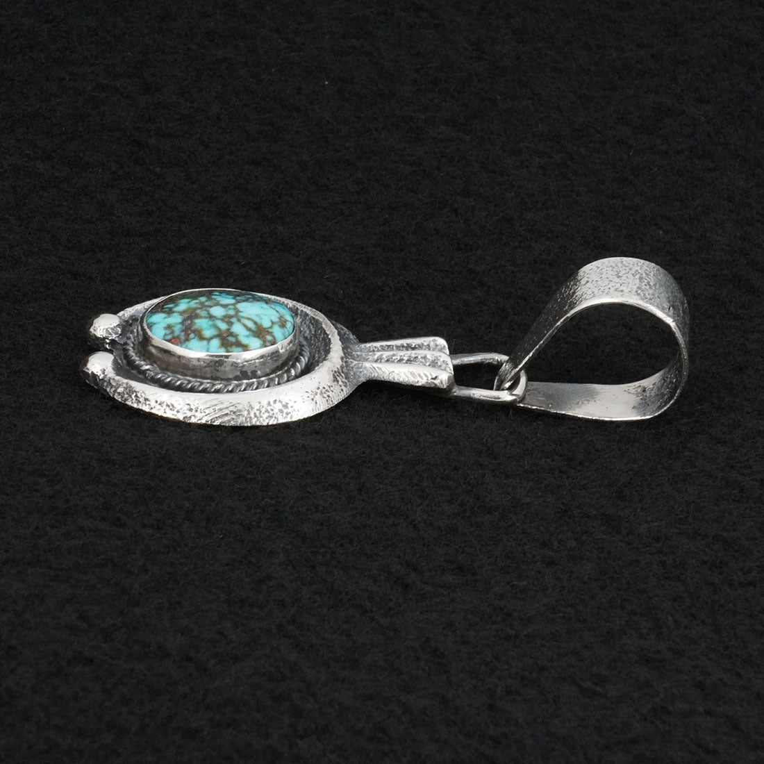 Delbert Arviso Turquoise & Sterling Silver Pendant