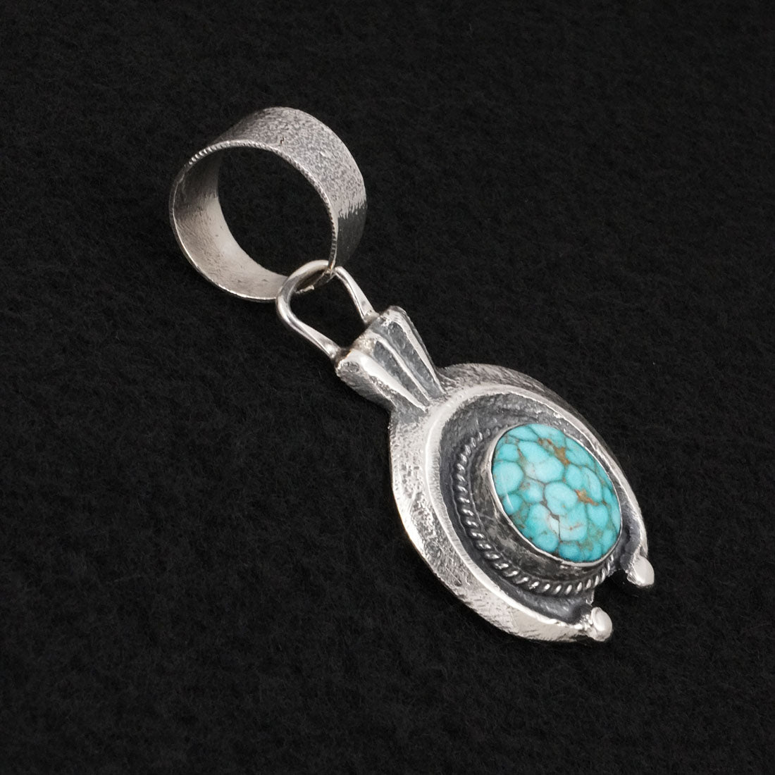 Delbert Arviso Turquoise & Sterling Silver Pendant