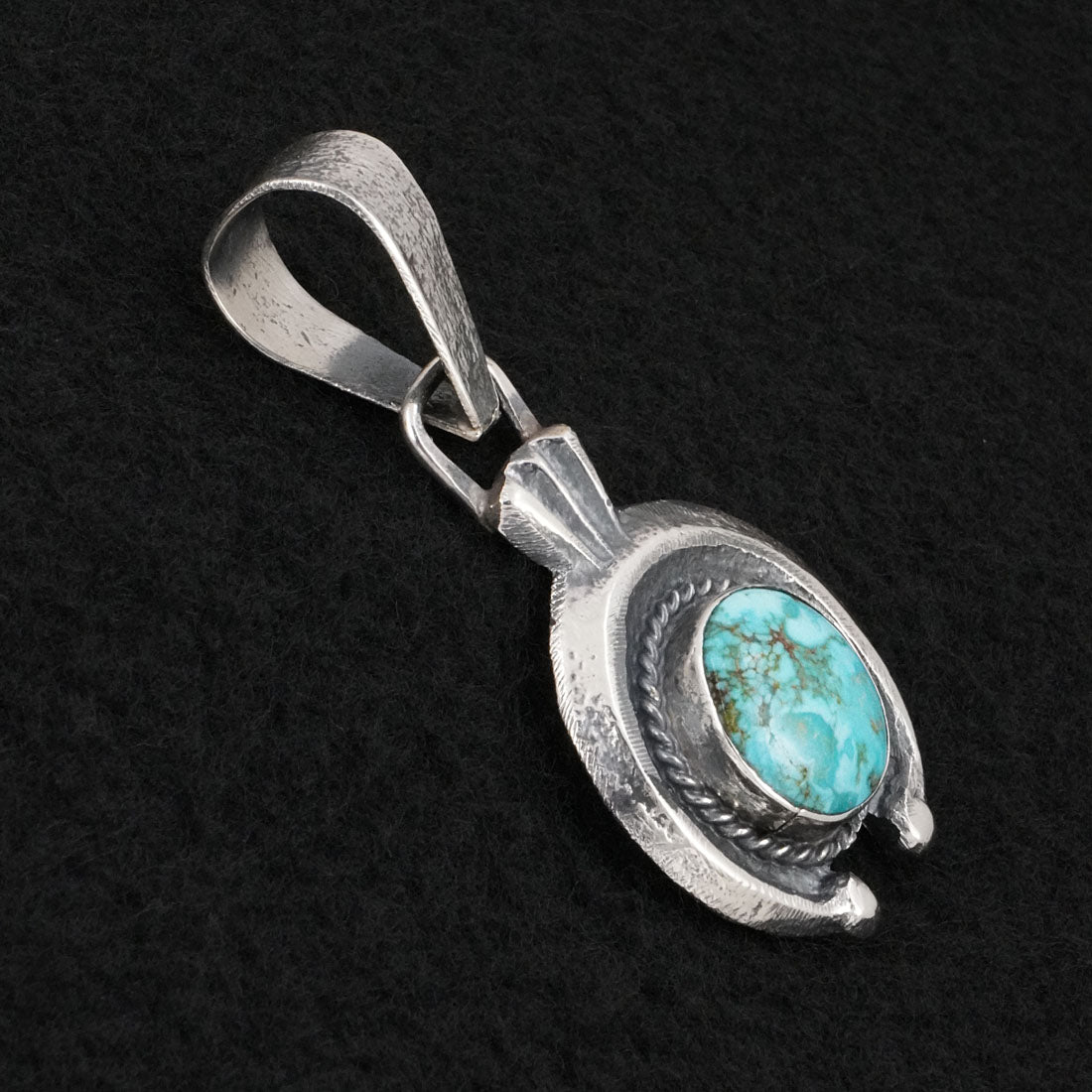 Delbert Arviso Turquoise & Sterling Silver Pendant