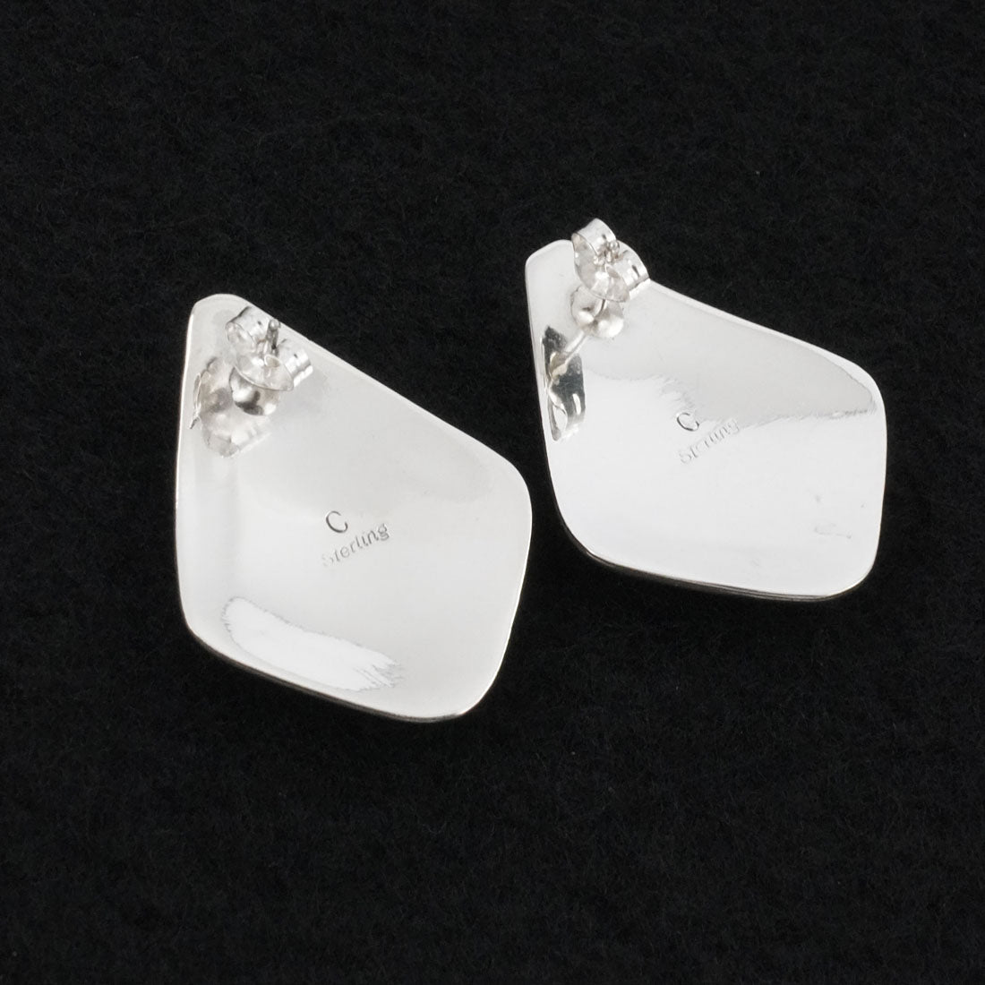 Chester Charley Turquoise & Sterling Silver Earrings