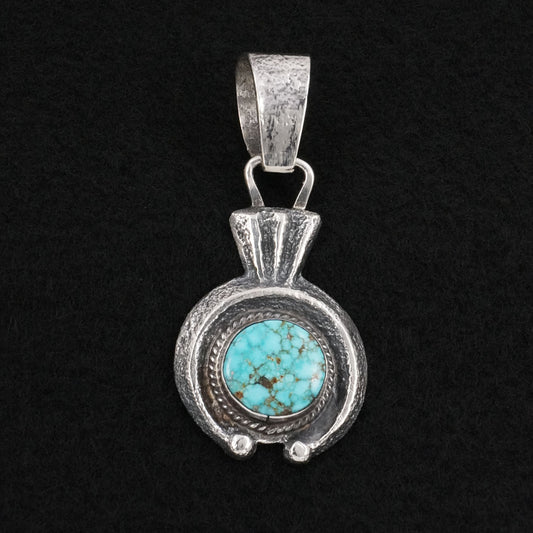 Delbert Arviso Turquoise & Sterling Silver Pendant