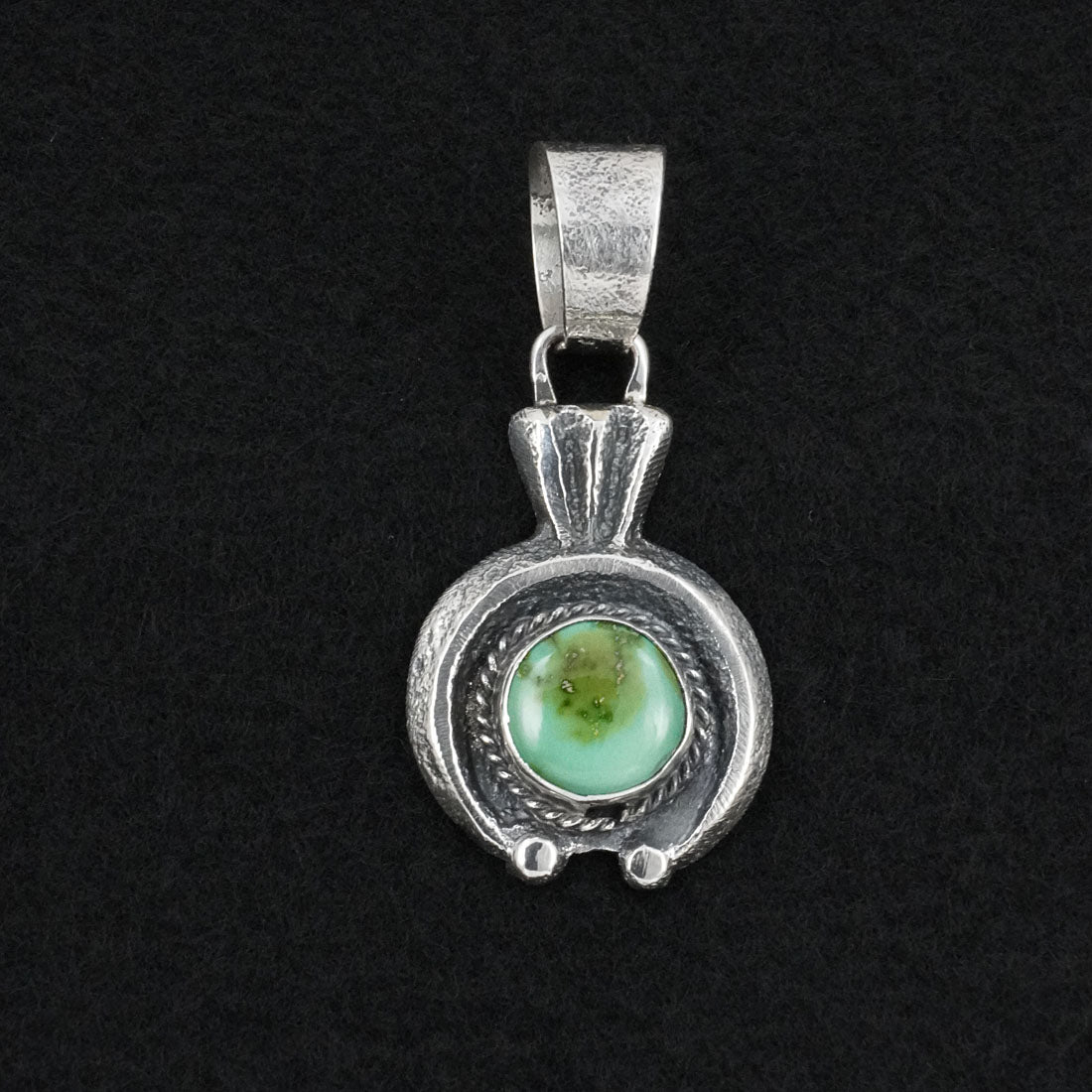 Delbert Arviso Turquoise & Sterling Silver Pendant