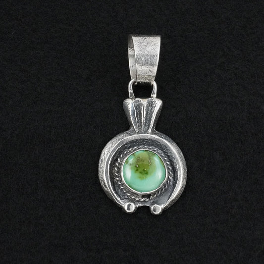 Delbert Arviso Turquoise & Sterling Silver Pendant