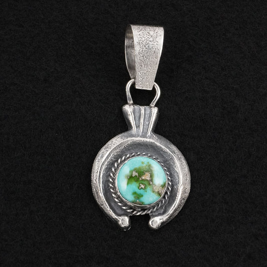 Delbert Arviso Turquoise & Sterling Silver Pendant