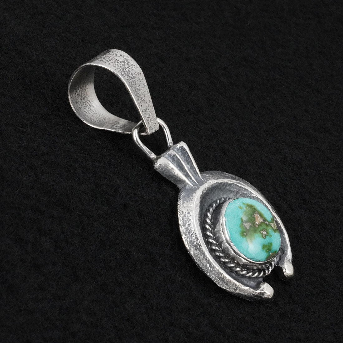 Delbert Arviso Turquoise & Sterling Silver Pendant