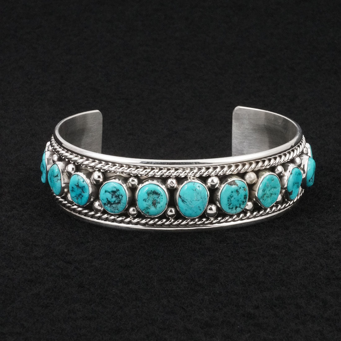 Chester Charley Turquoise & Sterling Silver Bracelet