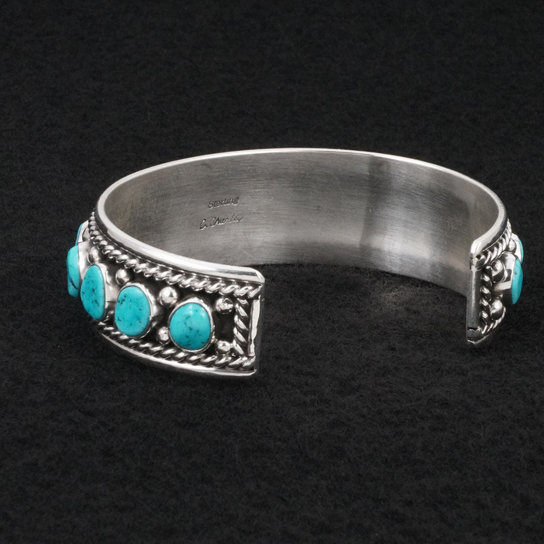Chester Charley Turquoise & Sterling Silver Bracelet