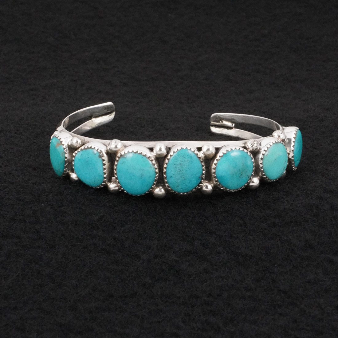 Priscilla Reeder Turquoise & Sterling Silver Bracelet