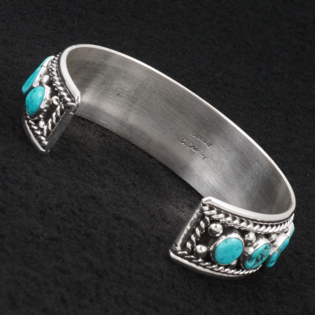 Chester Charley Turquoise & Sterling Silver Bracelet
