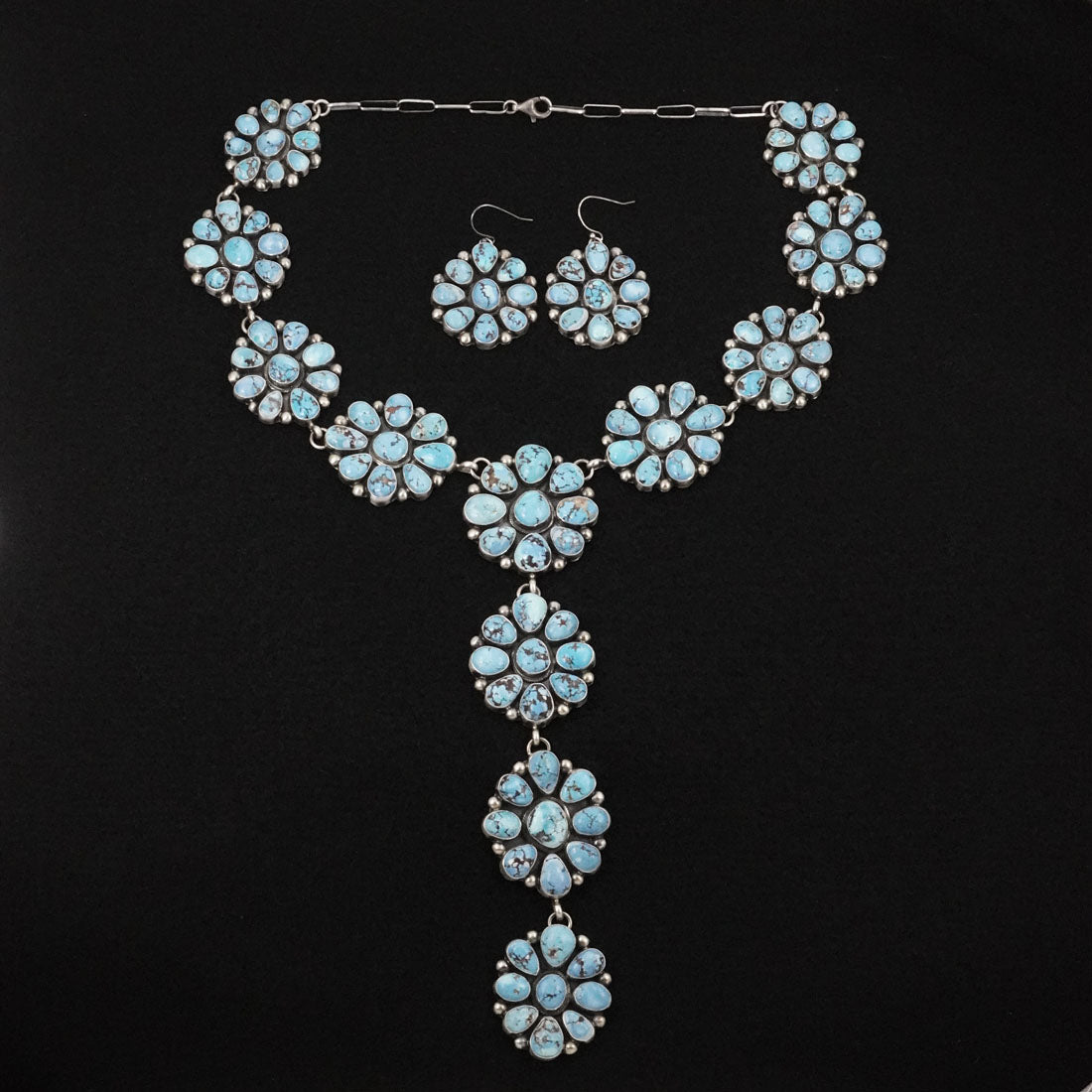 Kathleen Livingston Turquoise & Sterling Silver Necklace Set