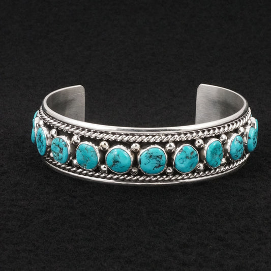 Chester Charley Turquoise & Sterling Silver Bracelet
