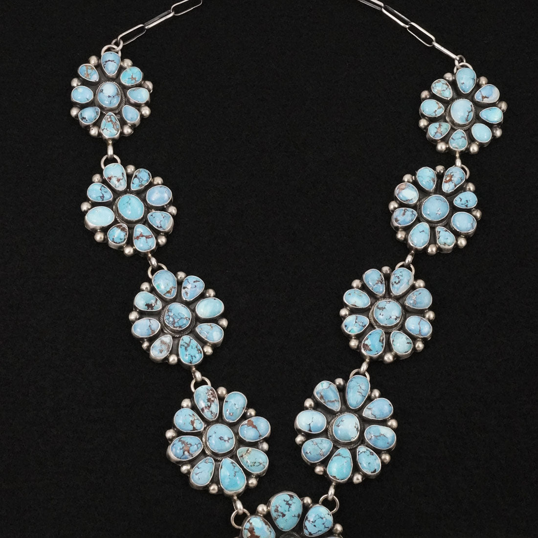 Kathleen Livingston Turquoise & Sterling Silver Necklace Set