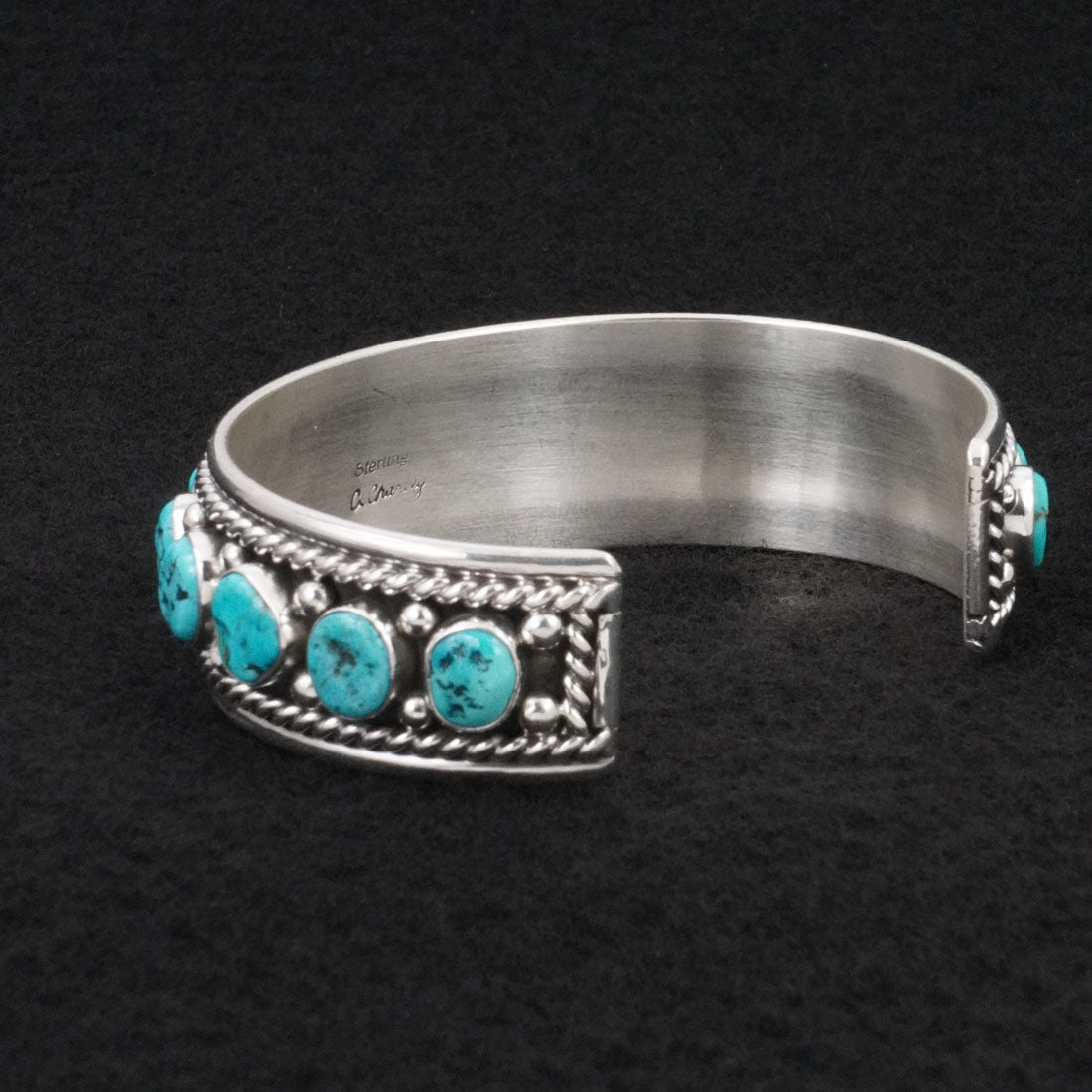 Chester Charley Turquoise & Sterling Silver Bracelet