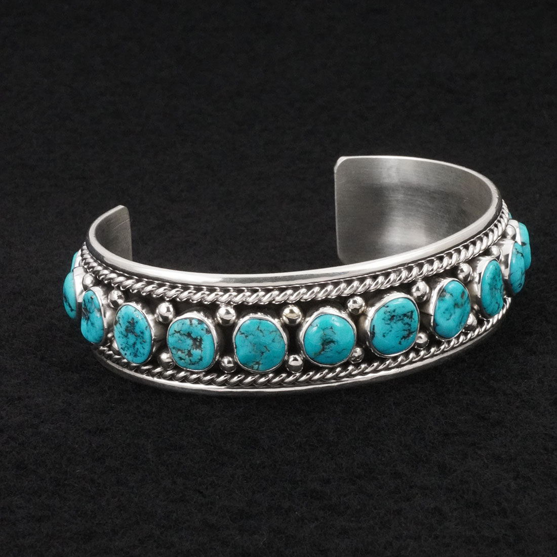 Chester Charley Turquoise & Sterling Silver Bracelet