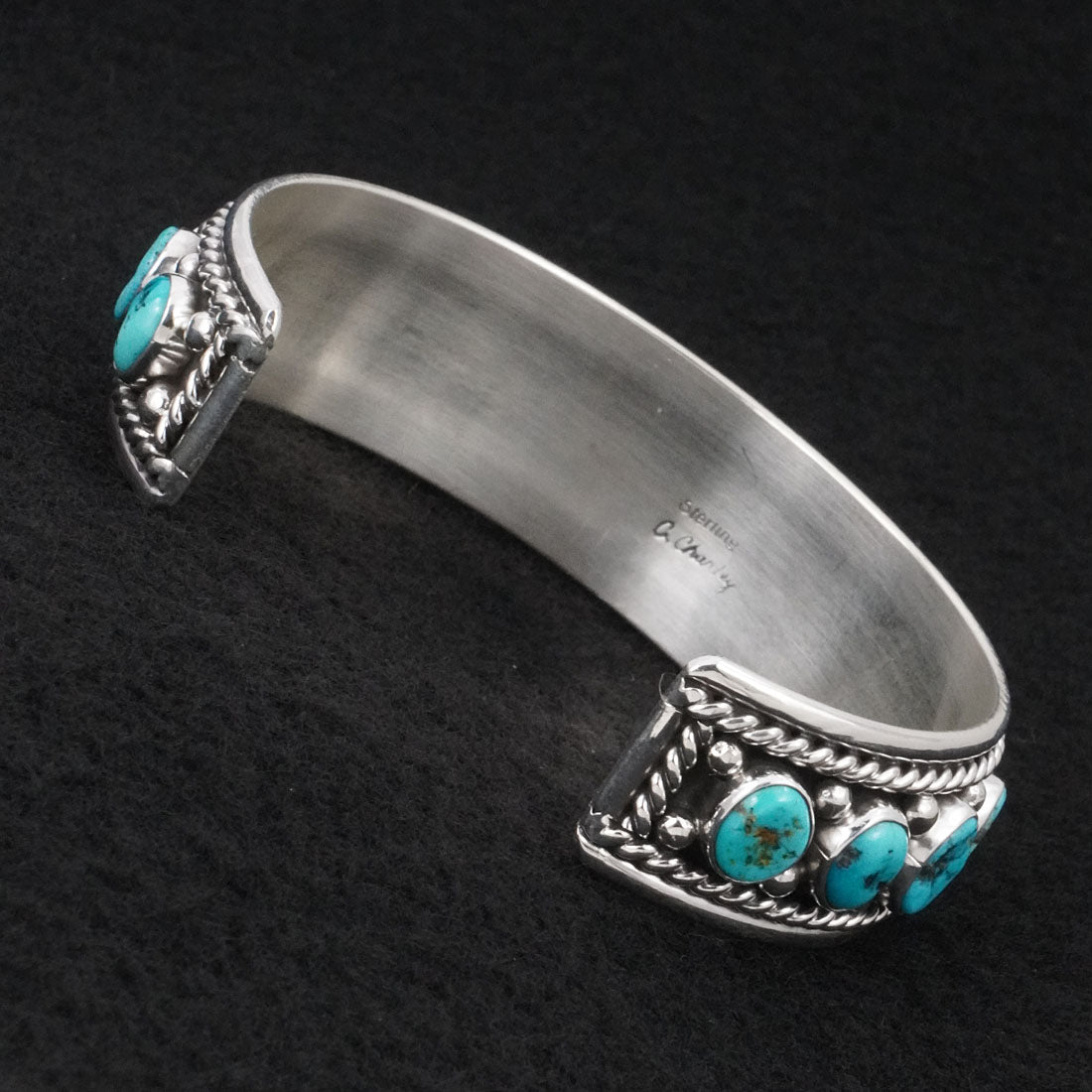 Chester Charley Turquoise & Sterling Silver Bracelet