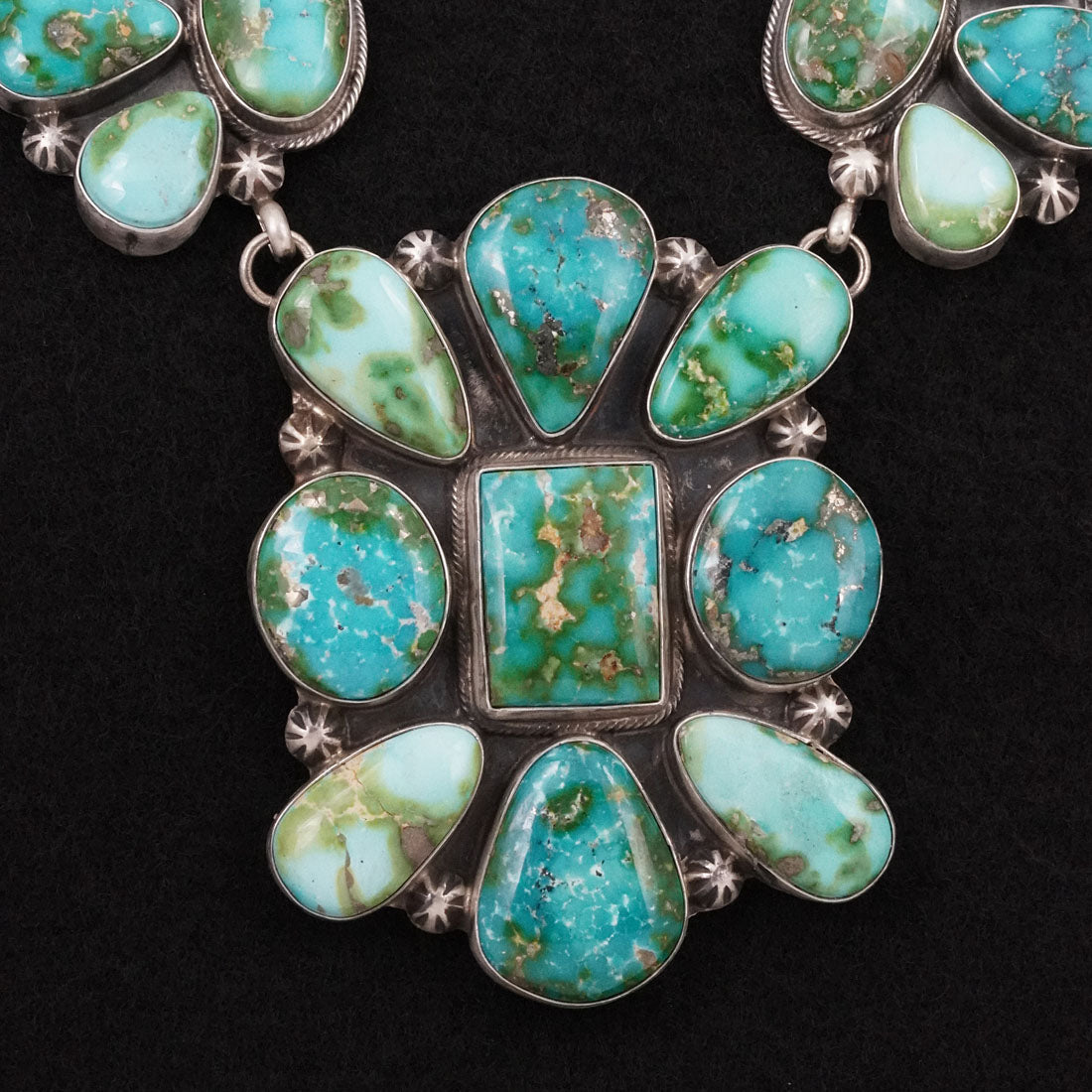 Kathleen Livingston Turquoise & Sterling Silver Necklace Set