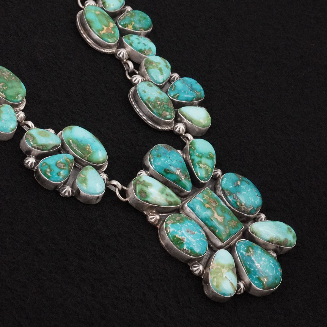 Kathleen Livingston Turquoise & Sterling Silver Necklace Set