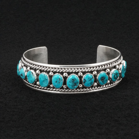 Chester Charley Turquoise & Sterling Silver Bracelet