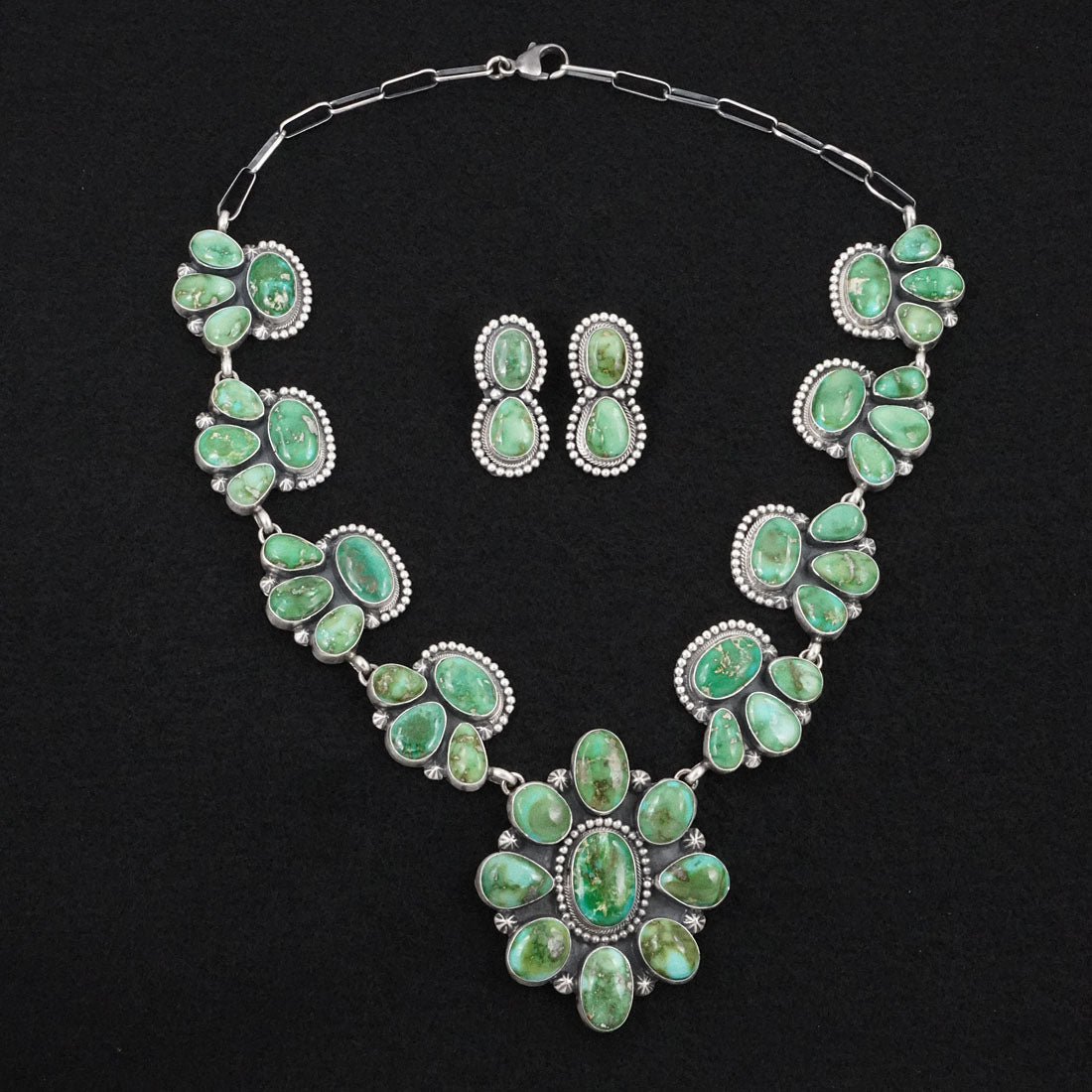 Darrin Livingston Turquoise & Sterling Silver Necklace Set