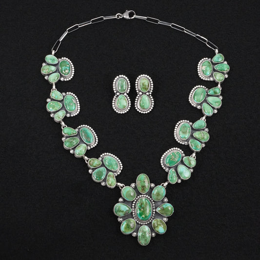 Darrin Livingston Turquoise & Sterling Silver Necklace Set