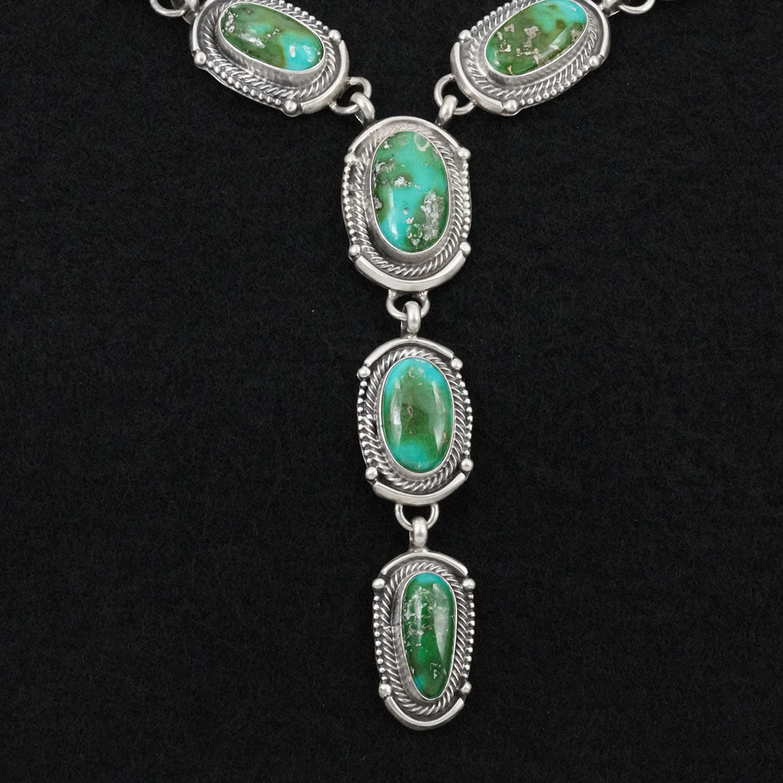 Bobby Johnson Turquoise & Sterling Silver Necklace Set